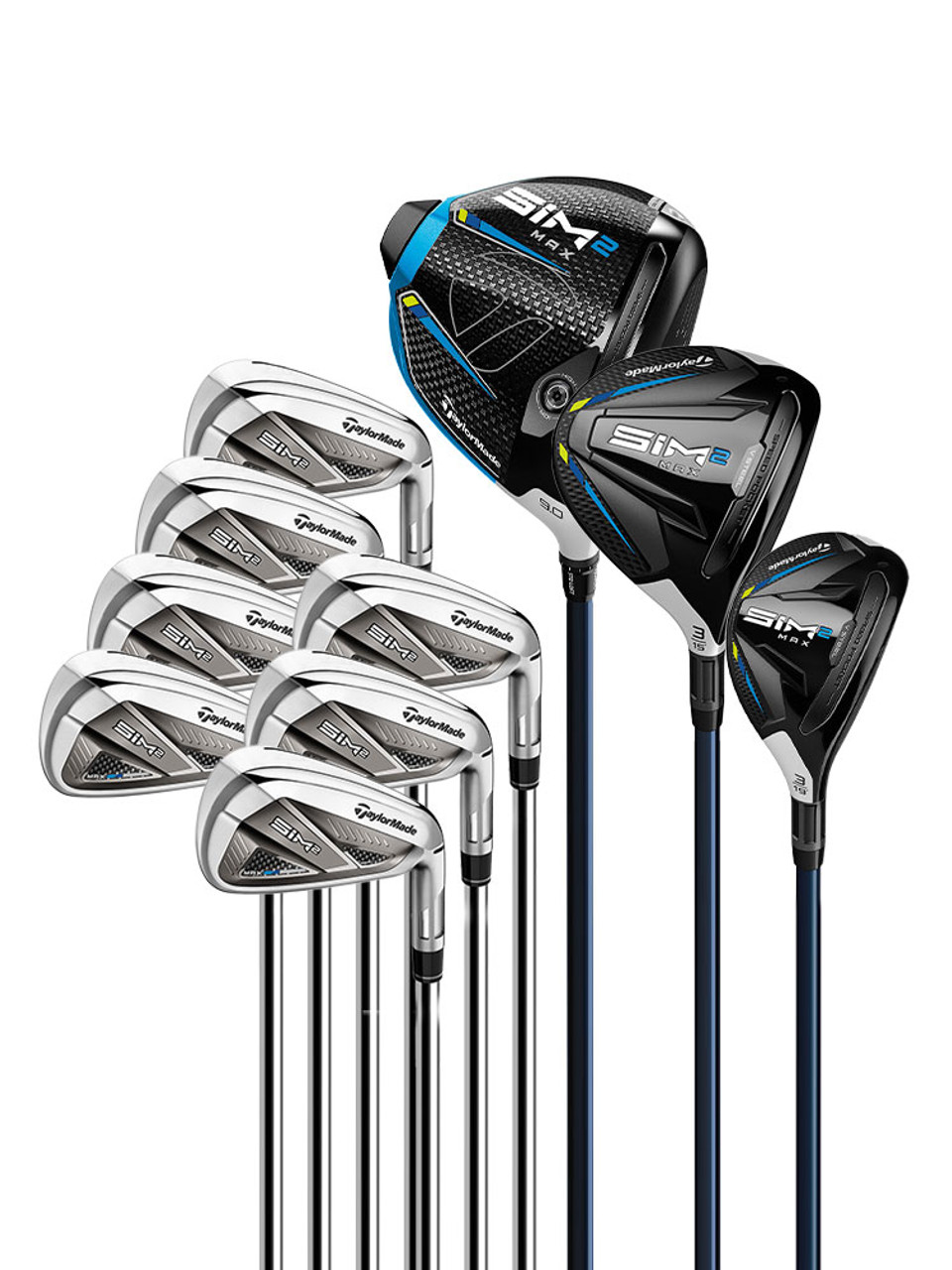 TaylorMade SIM2 Max 10 Piece Set - Steel Shaft